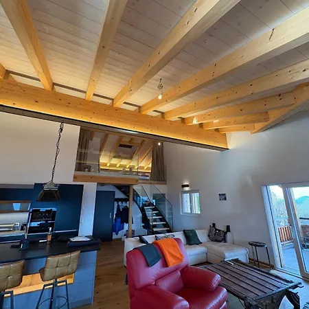 Loft De Luxe - Jacuzzi Avec Vue D'exception - Torgon דירה